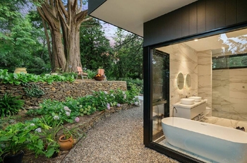 These magnificent gardens come with equally stunning homes