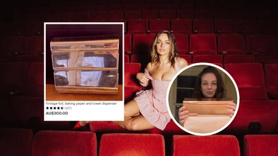 Abbie Chatfield and the 'affordable' $300 gold paper towel holder that broke the internet