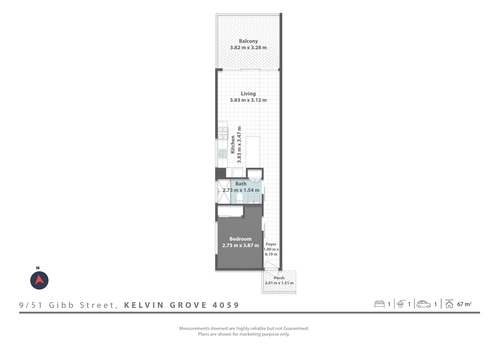 9/51 Gibb Street, Kelvin Grove, QLD 4059