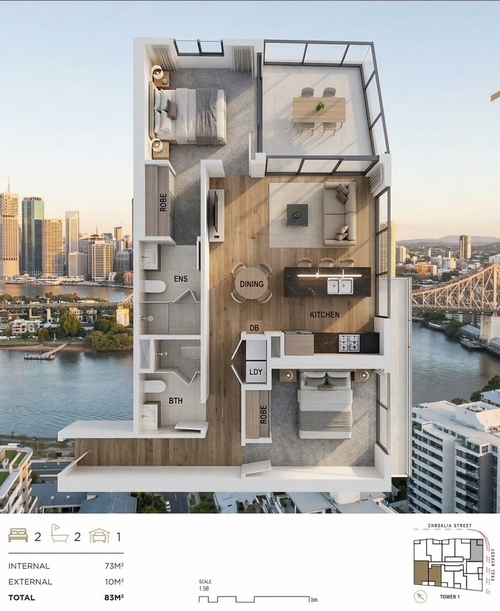 ID:21171440/1 Cordelia Street, South Brisbane, QLD 4101