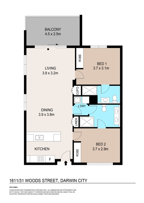 1611/31 Woods Street, Darwin City, NT 0800