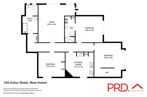1/83 Arthur Street, West Hobart, TAS 7000